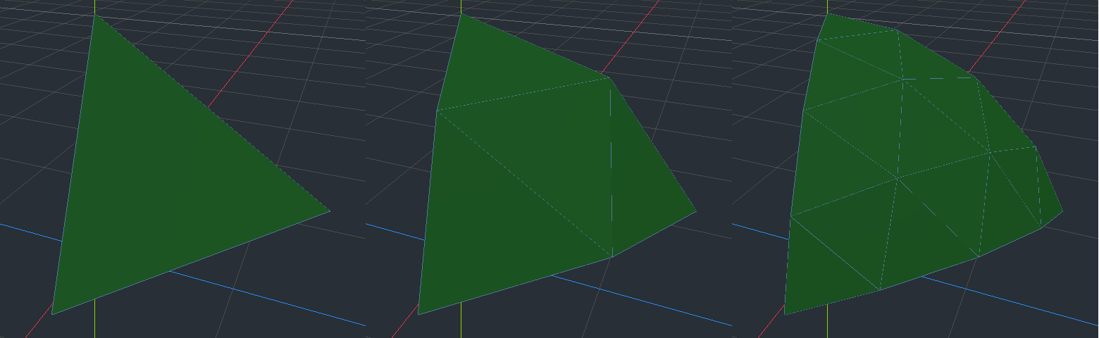 A subdivisible icosphere "chunk"