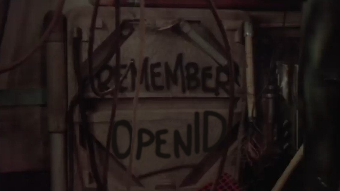 "Remember OpenID" scrawled on a wall of Babylon 5